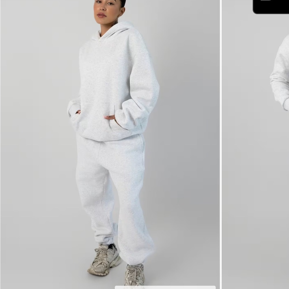 Comfrt signature light heather Grey Hoodie and Sweatpants Set